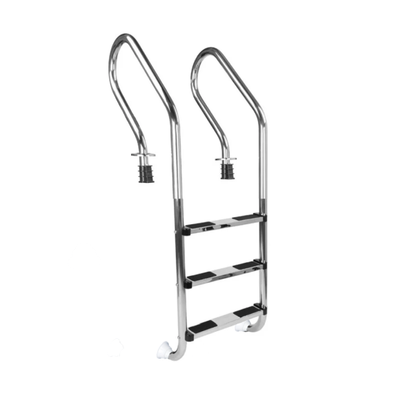Лестница SF-315 3-ех ступенчатая набортная изогнутая, с закладными ABS DOFF