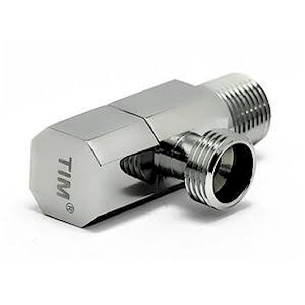 Кран угловой с отражателем 1\2х3\4 хром TIM BL5826