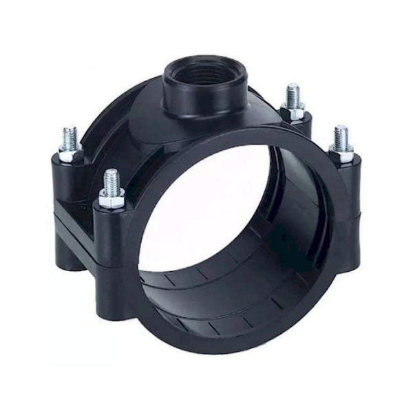 Хомут врезки с внутренней резьбой Dn110х3/4" компрессионный
